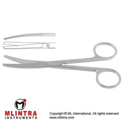 Operating Scissor Curved - Blunt/Blunt Stainless Steel, 14.5 cm - 5 3/4"